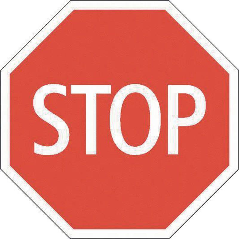BRW, Sicherheitskennzeichnung, Signaltafel Stop 3.01