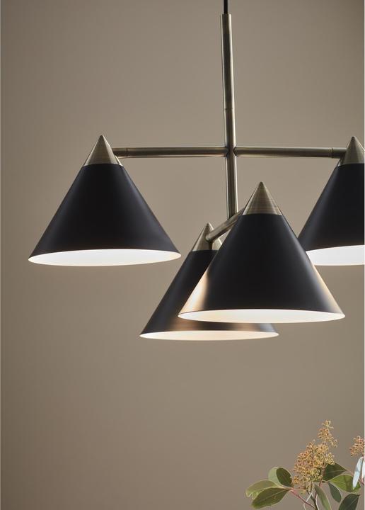 Produktbild Markslöjd Pendelleuchte Klint, 4 x E14, max. 40W, Schwarz/Antique (E14)