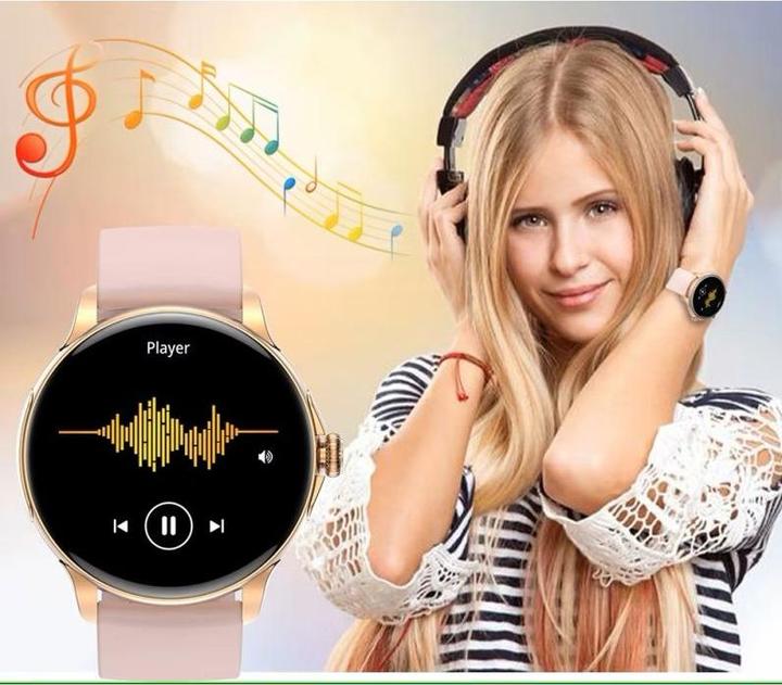 Produktbild Damen-Smartwatch RNCF35 ROSÉGOLD Armband + Armband Rosa (46 mm)