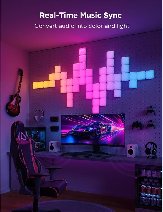 Produktbild Govee Panelleuchte Smart Mini Erweiterung, 6er, RGBIC