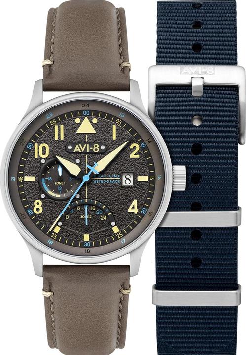 Produktbild AVI-8 AV-4101-09 Hawker Hurricane McKellar Dual Time (Fliegeruhr)