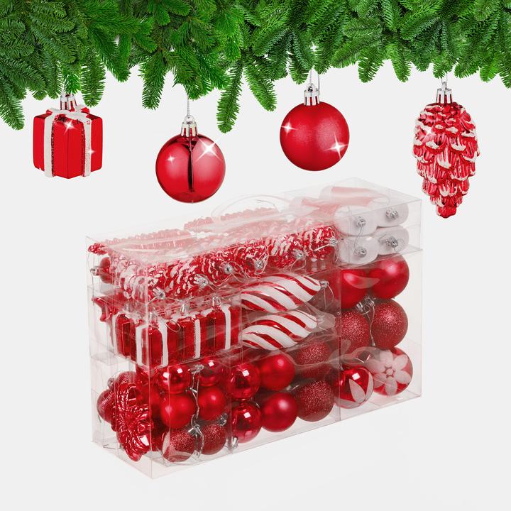 Productafbeelding Relaxdays 72-delige kerstballen set (72 -Part)