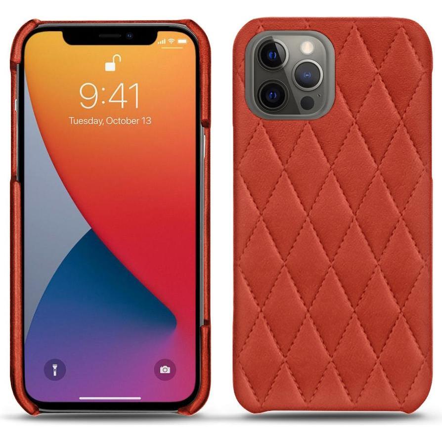 Noreve Lederschutzhülle (Apple iPhone 13 Pro), Smartphone Hülle, Orange