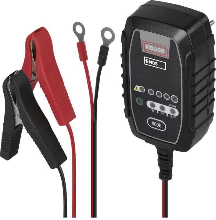 Emos Autobatterieladegerät /12V 0,8A (12V, 6V, 0.80 A)