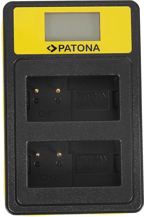 Actual product image Patona Charger Smart Dual LCD USB Panasonic DMW-BLC12PP (Camera battery charger)