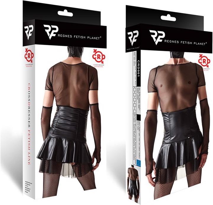Actual product image Regnes Fetish Planet Herren High Waist Rock (S)