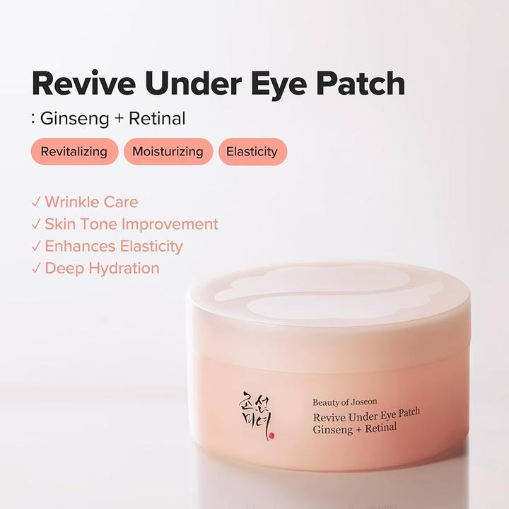 Image du produit Beauty of Joseon Revive Under Eye Patch Ginseng + Retinal (Gel pour le soin des yeux, Journée, Nuit)