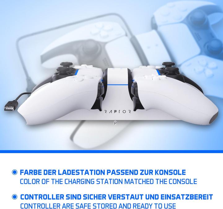 Produktbild Raptor Gaming CS200 Dual Ladestation (PS5)