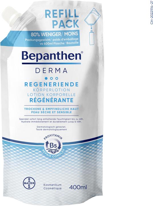 Produktbild Bepanthen Derma Regenerierende Körperlotion - Nachfüllbeutel (Körperlotion, 400 ml)