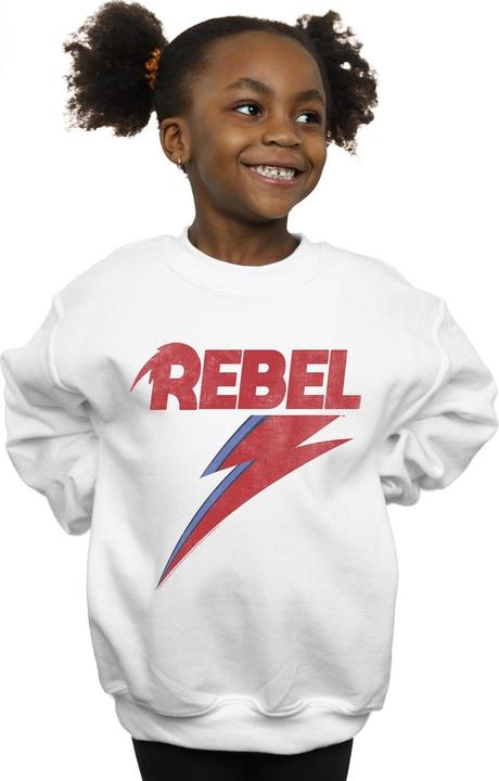 Produktbild David Bowie Distressed Rebel Sweatshirt Mädchen (140, 146)