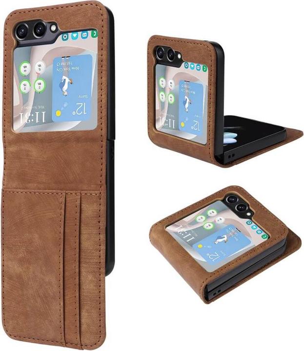 Produktbild Cover-Discount Galaxy Z Flip6 - Pratkische Hülle mit Kartenfächern (Samsung Galaxy Z Flip6)