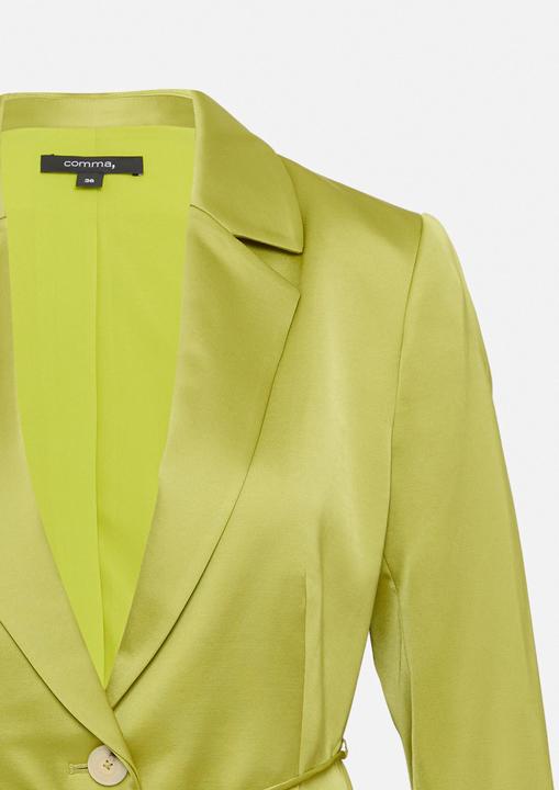 Actual product image Comma Indoor-Blazer Antaillierter Satin-Blazer mit Bindegürtel (Frequency band 38 (2600 MHz))