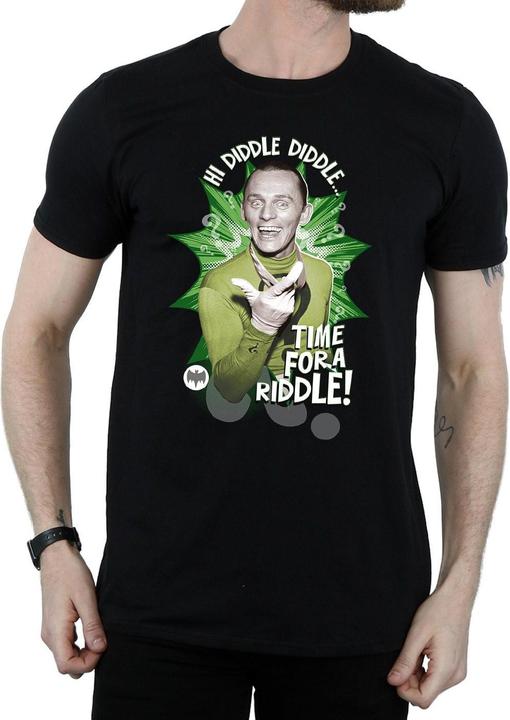 Immagine prodotto Maglietta Uomo Batman Serie TV L'Enigmista - Time for a Riddle (XXL)