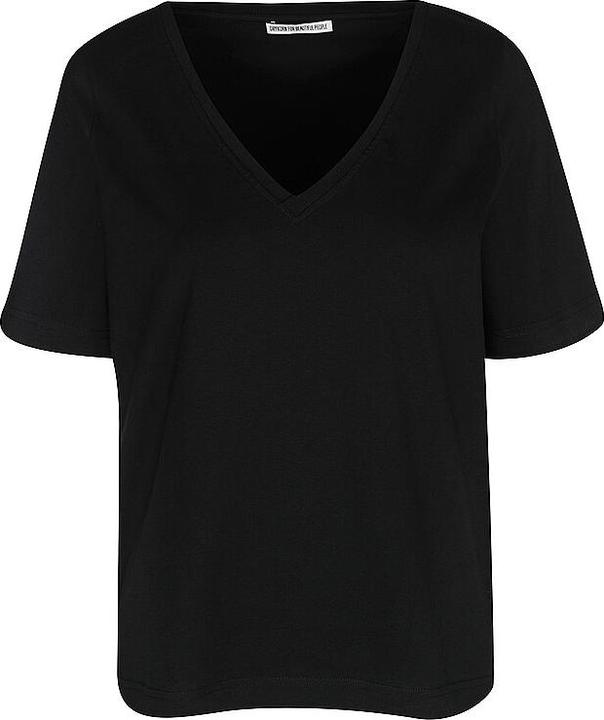 Actual product image Drykorn Jersey Jacina T-Shirt V-Neck Black (S)