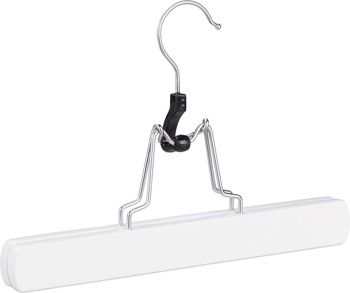 Image du produit Relaxdays Cintres pince à pantalons, en bois (12 x)