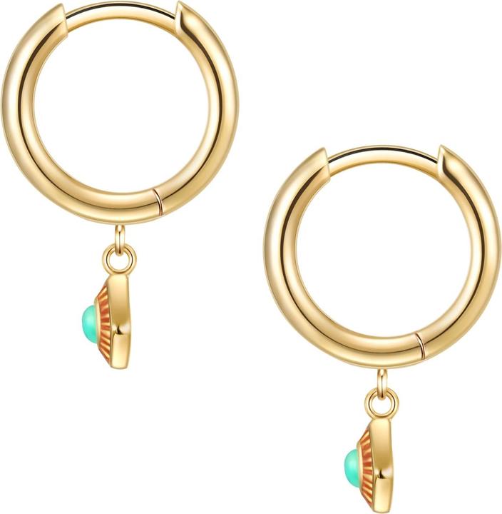 Actual product image Glanzstücke München Ladies Sterling Silver Jade Yellow Gold - 29007 (Sterling silver 925/000)