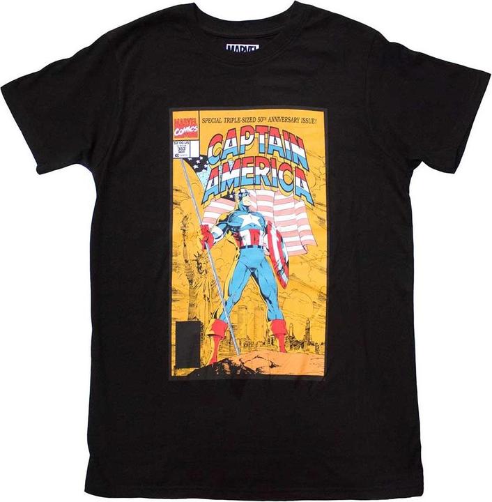 Immagine prodotto Captain America 50th Maglietta Copertina Fumetti Adulto Unisex (M)