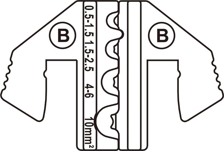 Image du produit Toolcraft Cosses non isolées Plage de sertissage : 1,5 à 10 mm². (51 mm)
