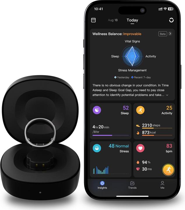 Image du produit RingConn Smart Ring (Gen2) (9, Noir)