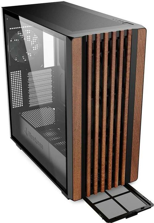 Actual product image Sharkoon Rebel C70G RGB ATX Black (ATX, mATX, Mini-ITX)
