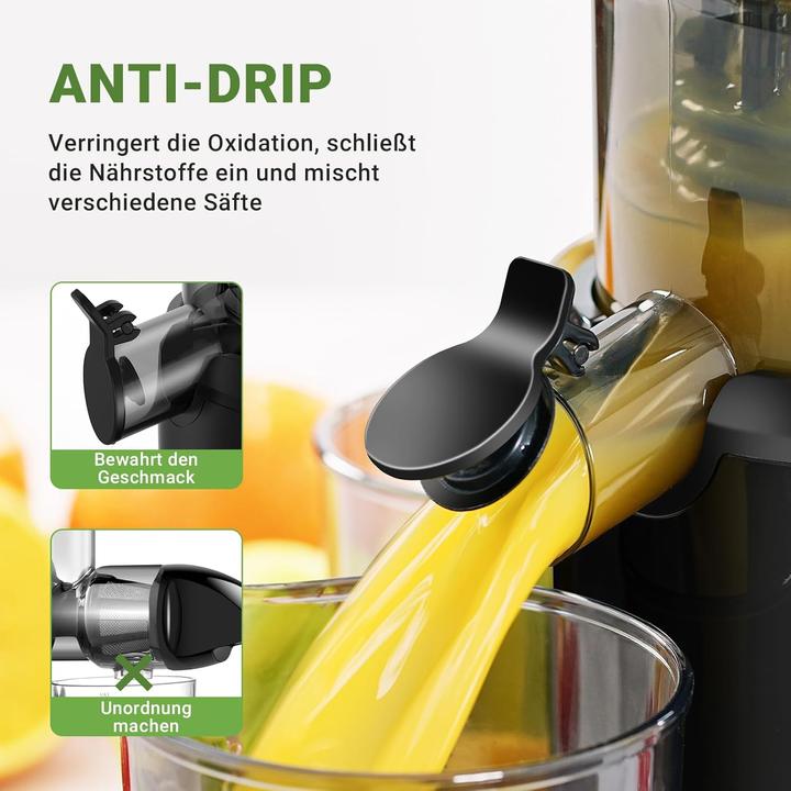 Actual product image Amzchef Ganzfrucht Slow Juicer