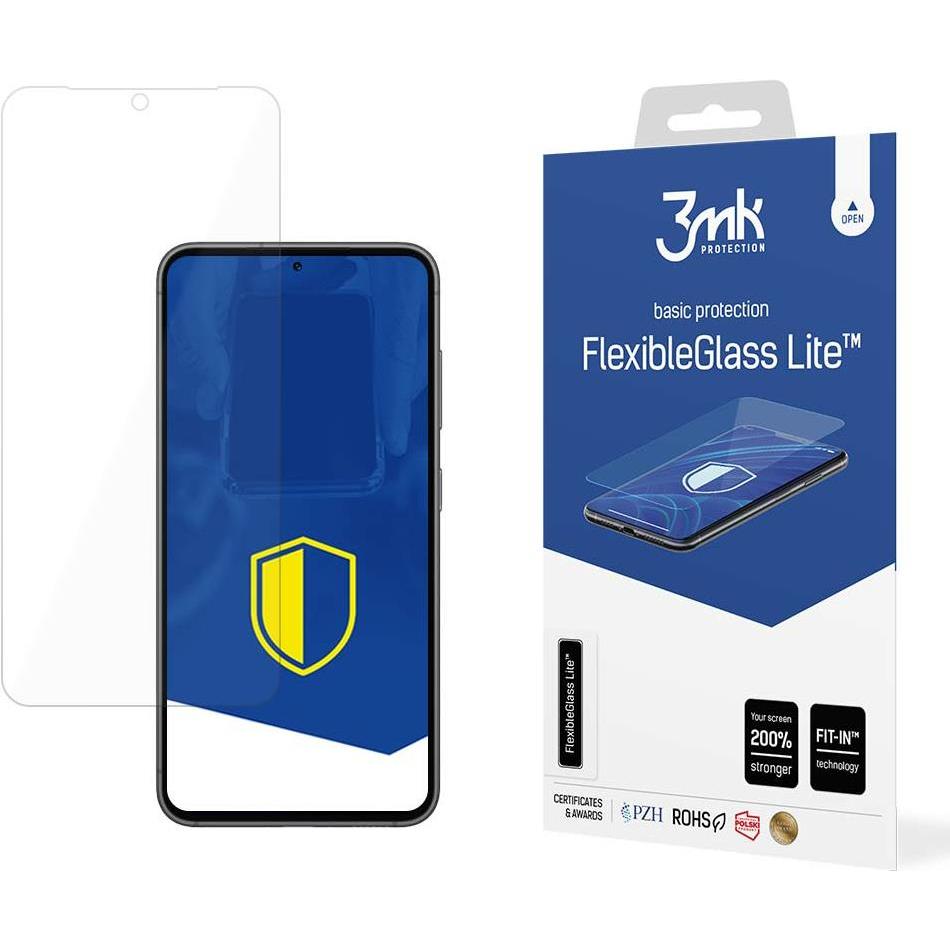 3MK FlexibleGlass Lite™ Hybridglas für Samsung Galaxy S24 (1 Stück, Samsung Galaxy S21), Smartphone Schutzfolie