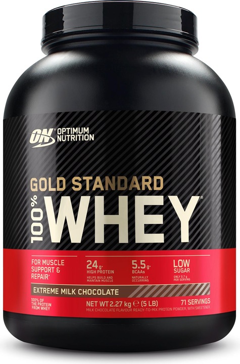 Immagine prodotto Optimum Nutrition Gold Standard (Cioccolato Latte Estremo, Cioccolato, Cioccolato al latte, 1 pz., 2273 g)