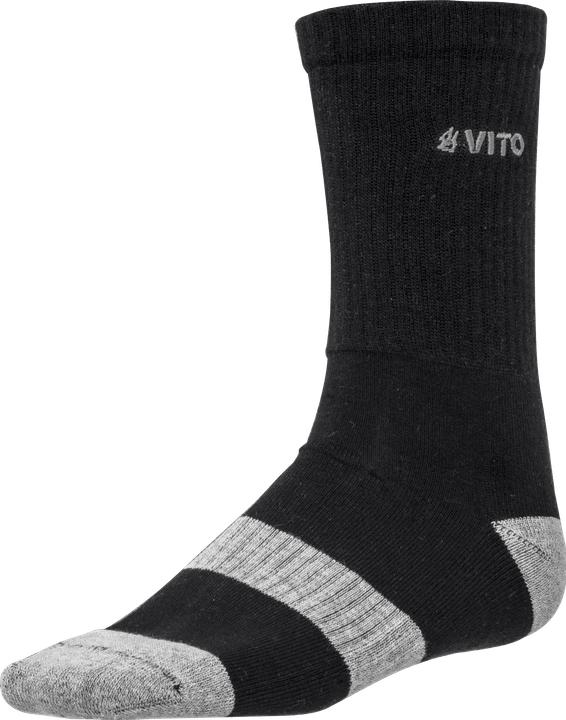 Produktbild VITO 1 PAAR SCHWARZE SOCKEN EVERYDAY COOL Grosse 38-42 (38 - 42, 35 - 37, 43 - 47)