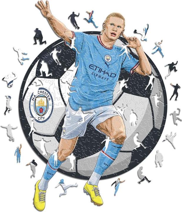 Produktbild Iconic Man City FC - Erling Haaland - Holz Puzzle Grösse L (500 Teile) (500 Teile)
