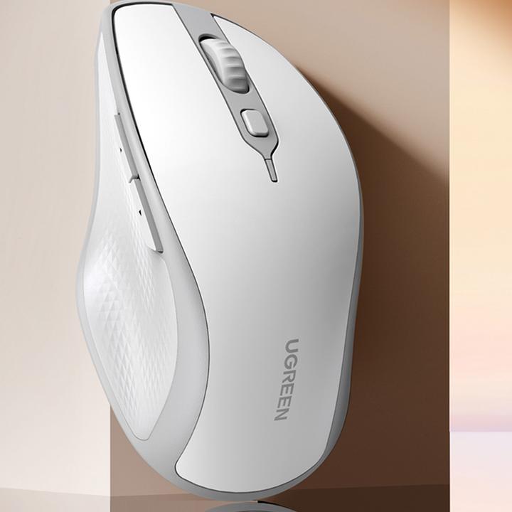 Actual product image Ugreen Wireless mouse MU101 2.4G (White) (Cable)