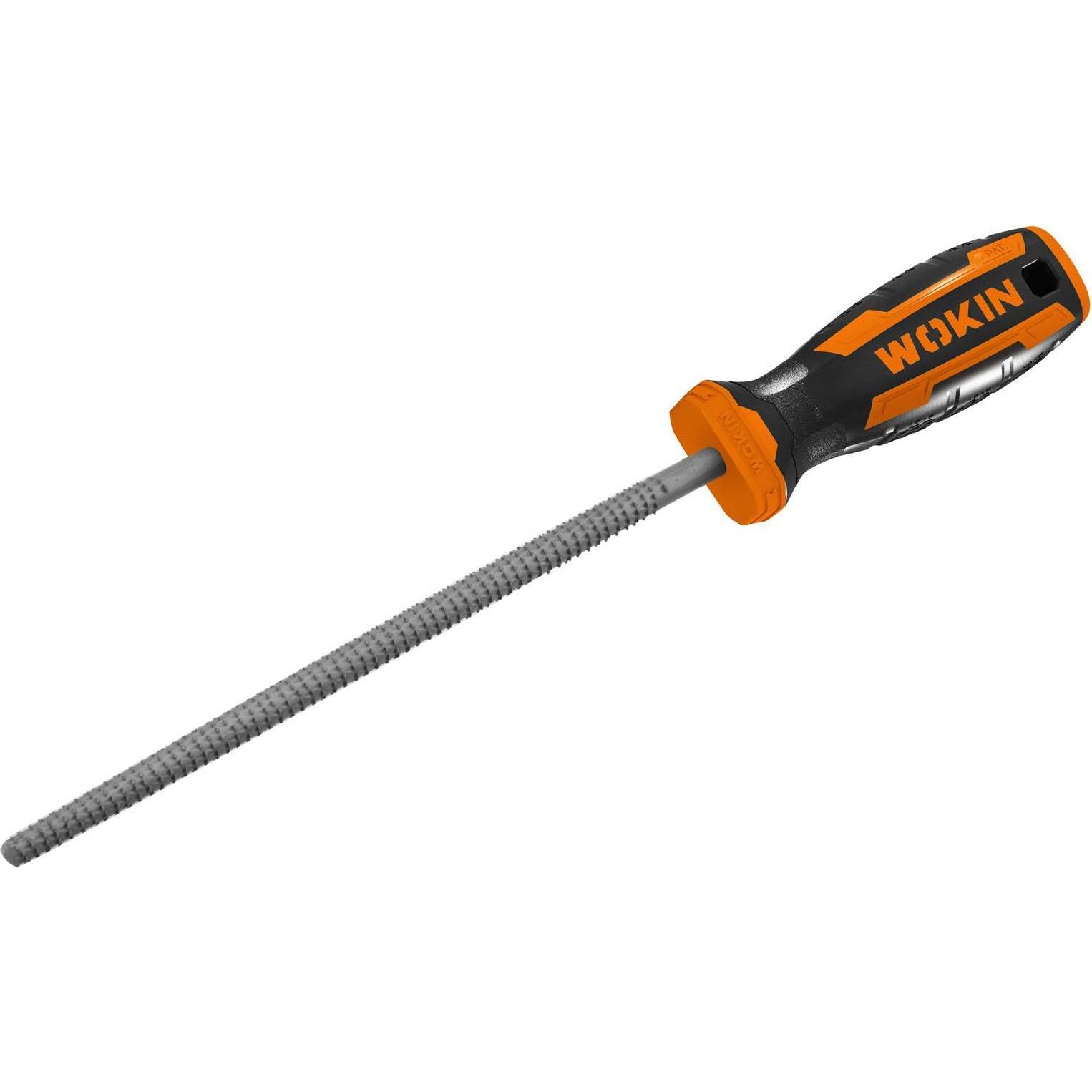 Wokin, Raspel + Feile, Werkstattfeile, Metall, 8", rund (200 mm)