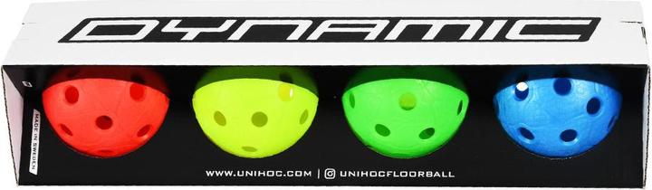 Actual product image Unihoc 4-Pack IFF Matchball Dynamic Floorball (One size)