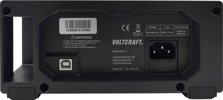 Productafbeelding Voltcraft Tafel Multimeter Digitaal (CAT I 1000V, CAT II 600V)