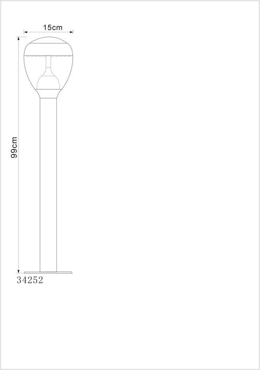 Actual product image Globo Outdoor light Callisto (750 lm, IP44)