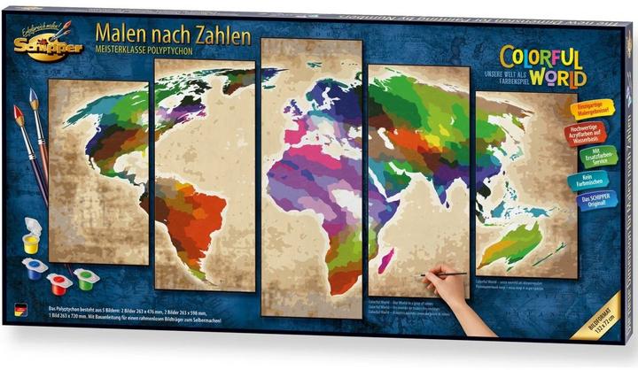 Actual product image Schipper Painting by numbers Colorful World