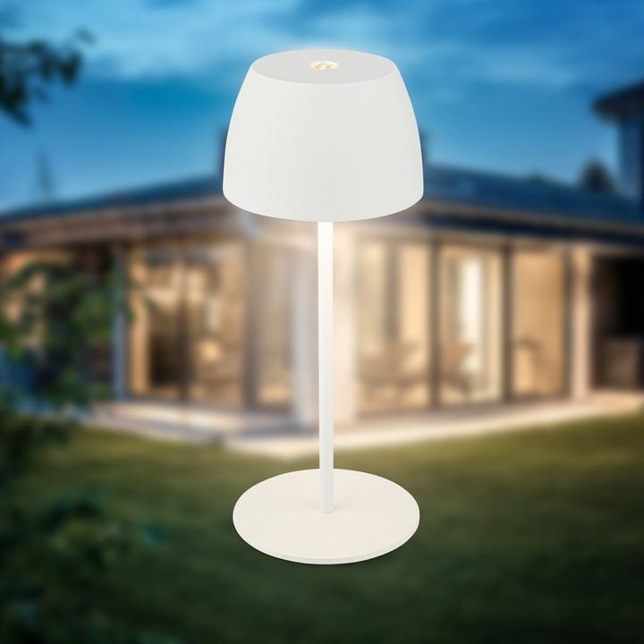 Produktbild B.K.Licht Akku LED Tischleuchte - Mini Touch, weiss (150 lm)