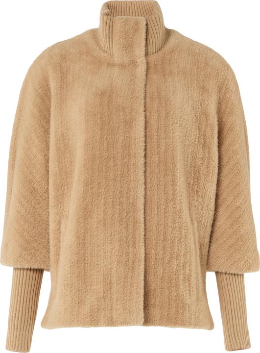 Produktbild Comma Outdoor-Jacke Cape aus Teddyplüsch mit Strickdetails (38)