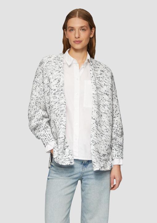 Immagine prodotto S.Oliver Strickjacke Melierter Cardigan mit weiten Ärmeln im Relaxed Fit (36)