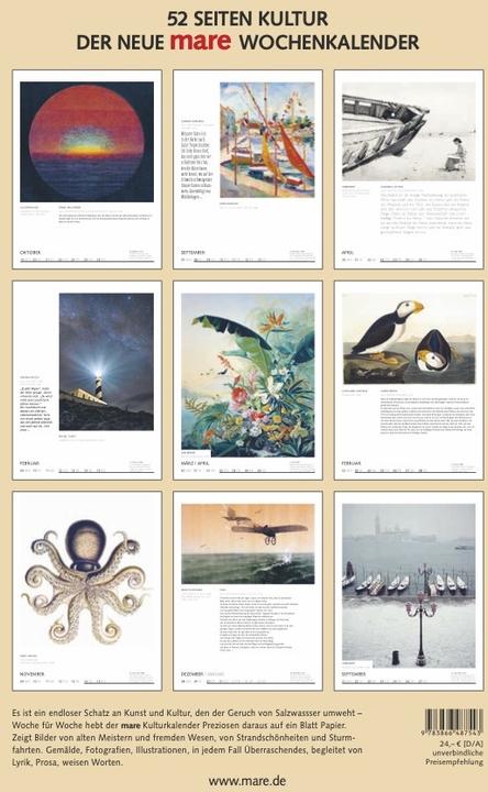 Produktbild mare Kulturkalender 2026 (24 x 32 cm)
