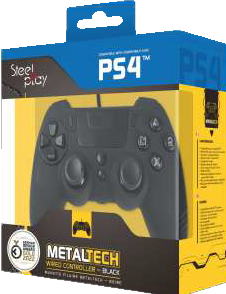 Image du produit Steelplay Slim Pack Contrôleur filaire Ebony Black Multi (PS4, PC)
