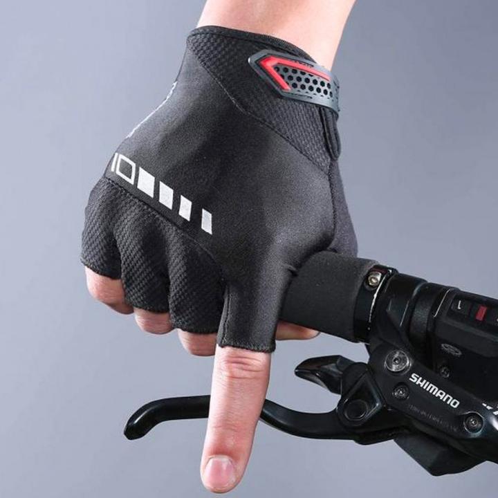 Produktbild Rockbros S143-BK M cycling gloves with gel inserts - black (M)