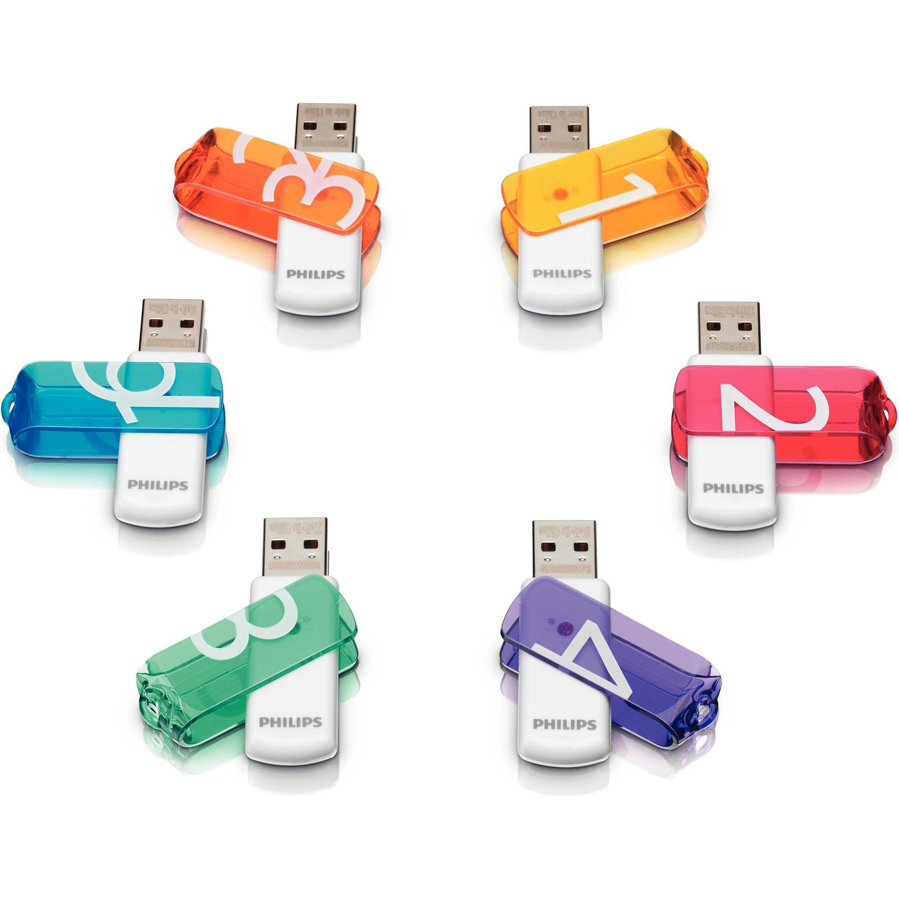 Thumbnail - Philips Vivid Edition (32 GB, USB 2.0, USB-A), USB Stick, Grau