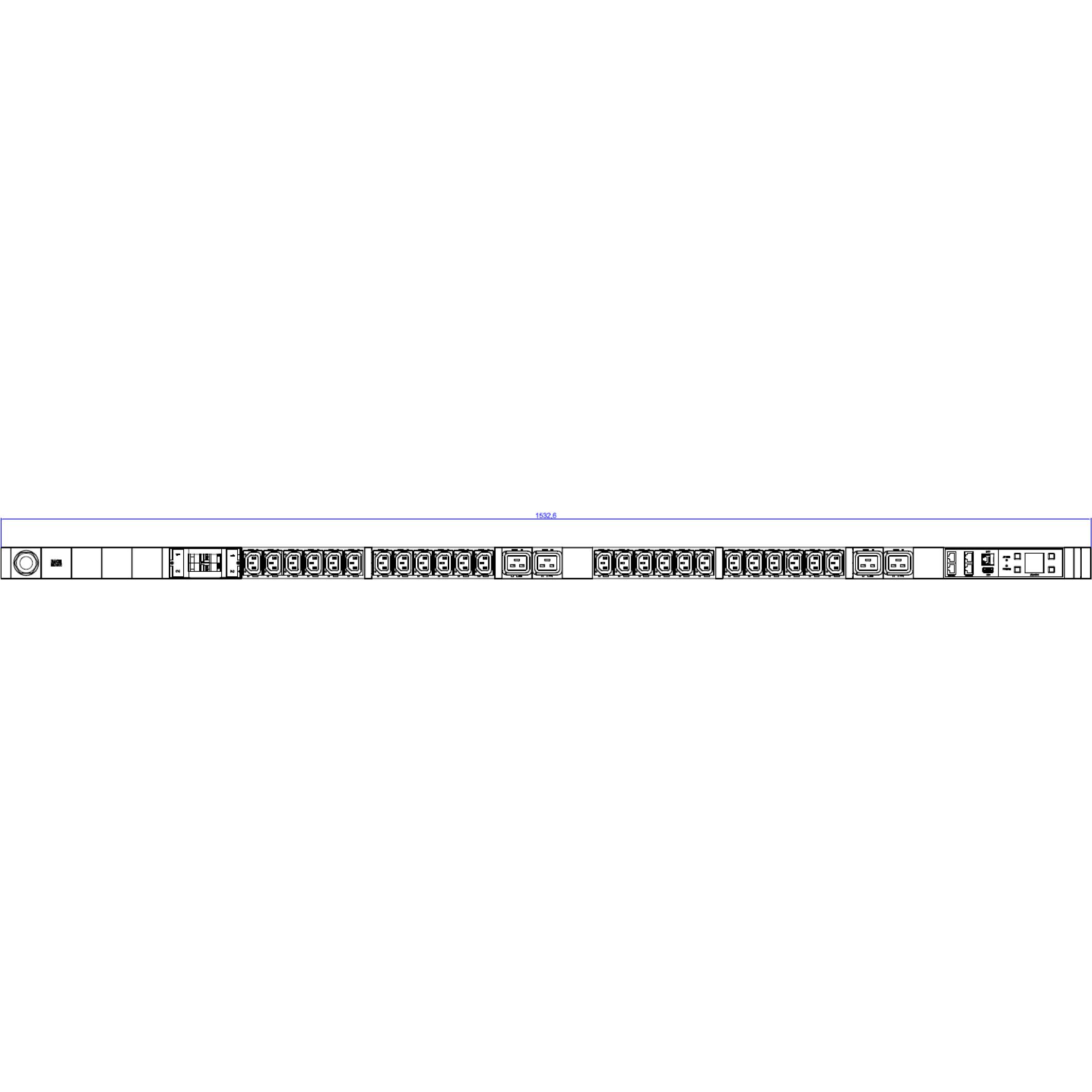 Bachmann BN3500 24xC13 4xC19 2xLS C16A Messung pro Phase Diffmessung, USV Zubehör