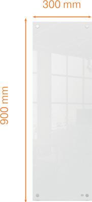 Produktbild Nobo Glassboard 90 cm x 30 cm, Weiss (30 x 90 cm)