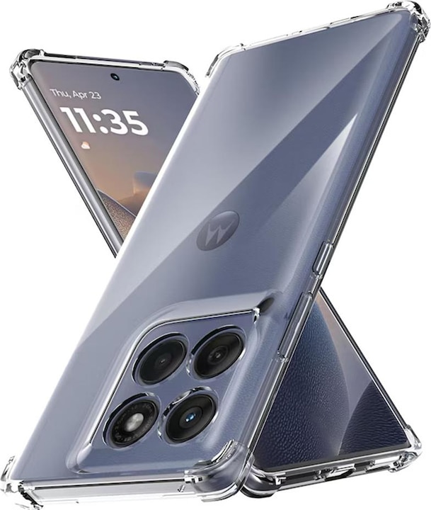 Image du produit Techsuit - Shockproof Clear Silicone - Motorola Edge 60 Fusion - Clear (Motorola Edge)