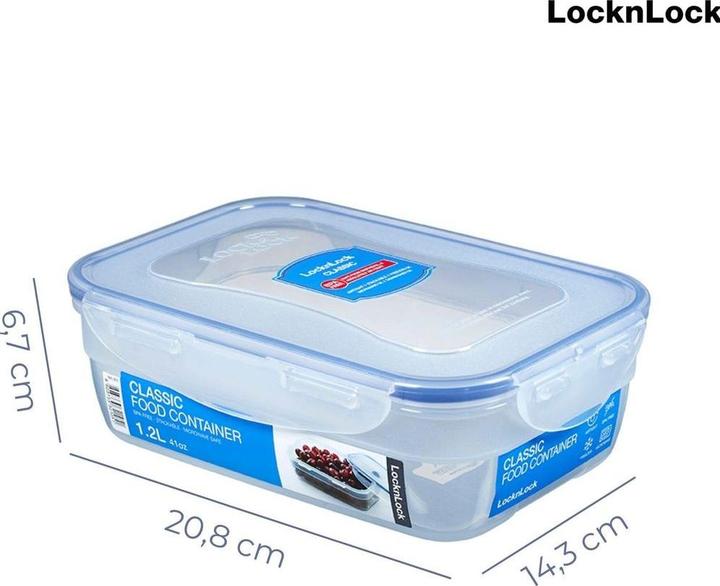 Actual product image Lock & Lock Storage box stackable 1.2lt 210x146x67mm (1.20 l)