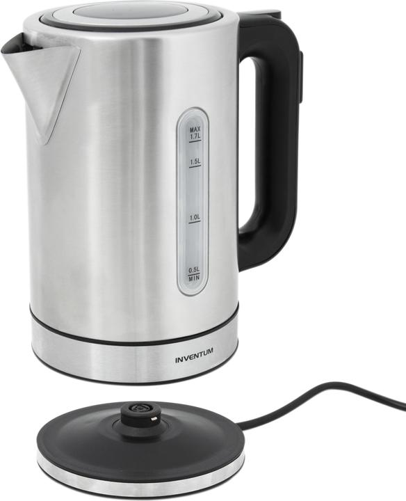 Image du produit Inventum HW817D - Waterkoker - Inhoud 1,7 liter - Roestvrijstaal - Warmhoudfunctie - Led-verlichting - 2200 w (1.70 l)