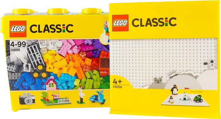 Produktbild LEGO Classic Bausteine Box gross + 1 weisse Platte - 10698 NEU! Teile 791x (10698)