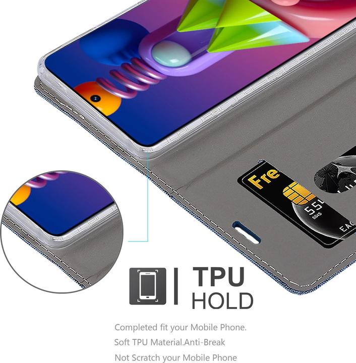 Productafbeelding Cadorabo Boek Jeans Optiek Cover (Samsung Galaxy M51)