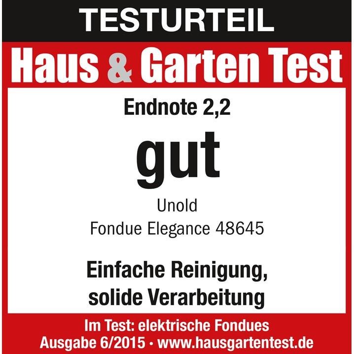 Produktbild Unold Fondue Elegance (Schokoladenfondue, Käsefondue)